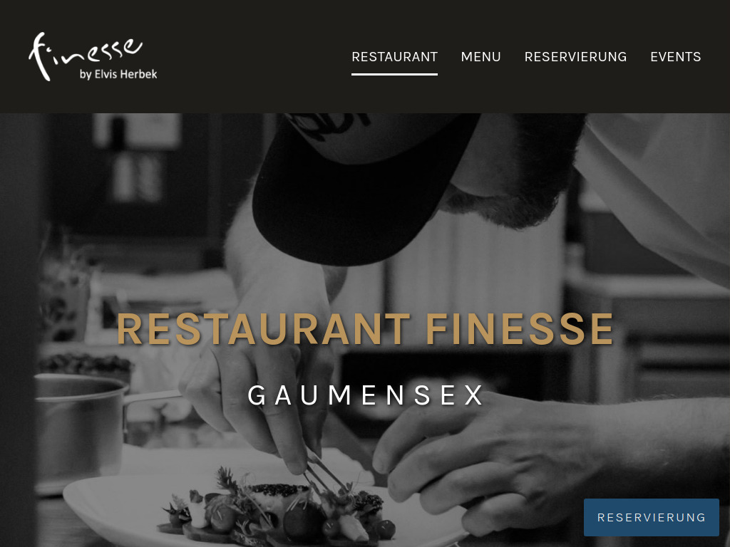 Website von Restaurant Finesse in Dresden