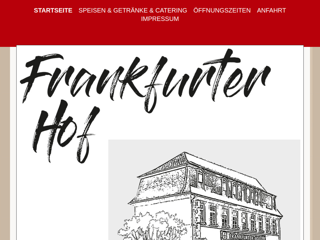 Website von Frankfurter Hof in Frankfurt am Main
