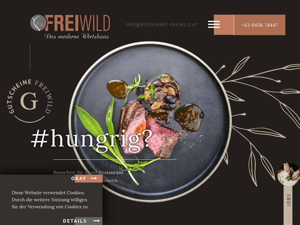 Website von restaurant-freiwild.at