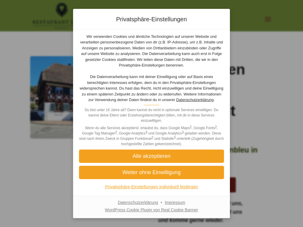 Website von Restaurant Löwen Herdern in Herdern