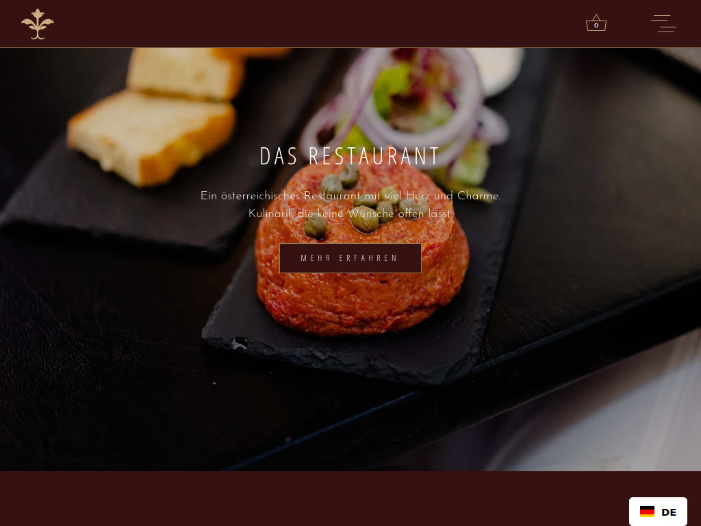 Website von Führich Restaurant GmbH in Wien