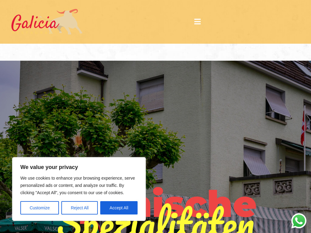 Website von Galicia in Schaffhausen