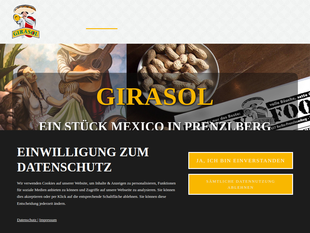 Website von Girasol Berlin in Berlin