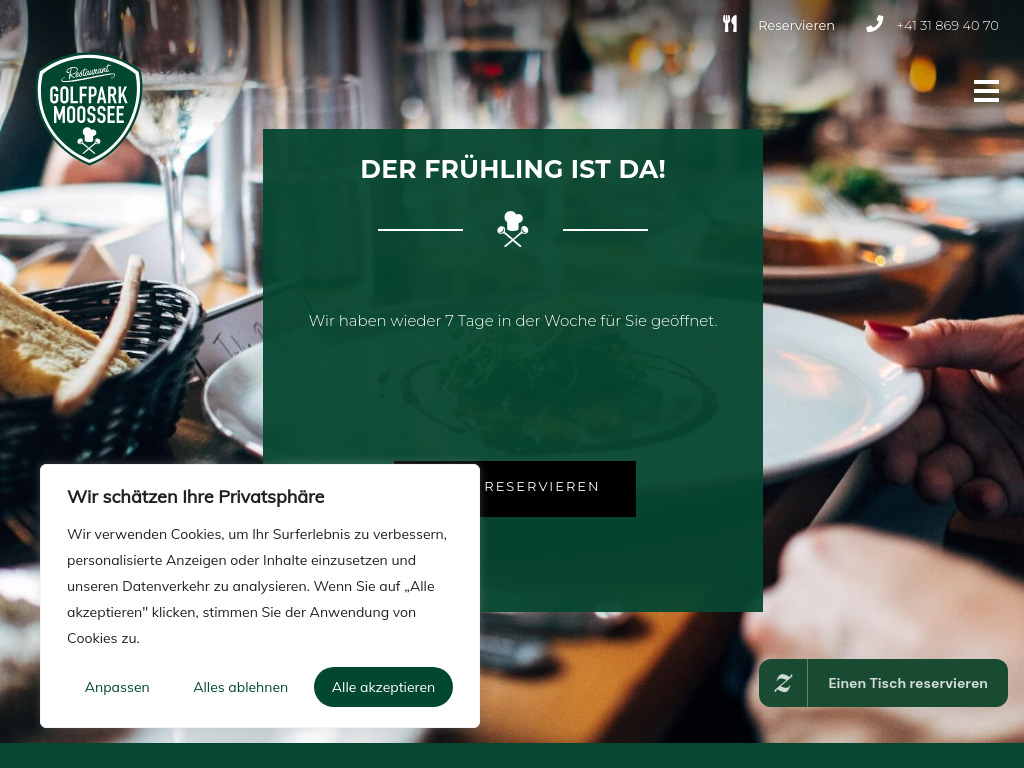 Website von Sportgastro AG in Münchenbuchsee