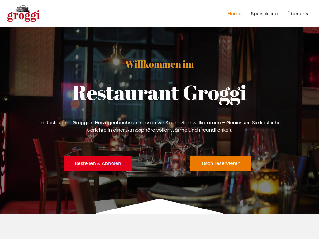 Website von Restaurant Groggi in Herzogenbuchsee