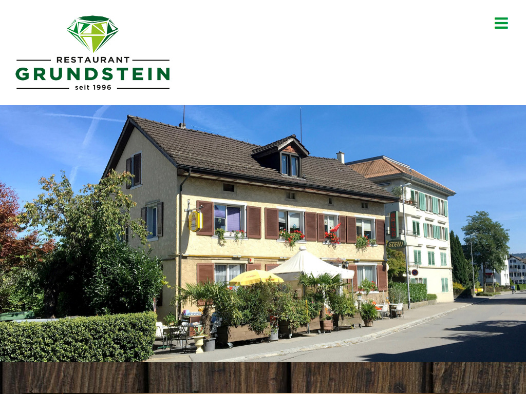 Website von Restaurant Grundstein Thalwil in Thalwil