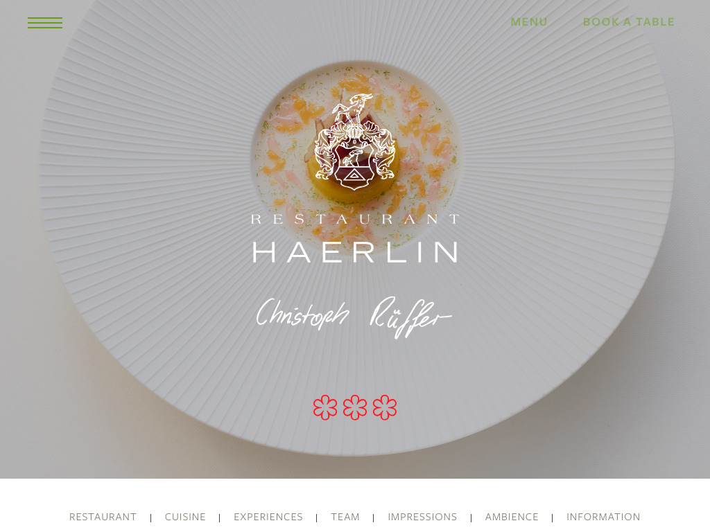 Website von Restaurant Haerlin