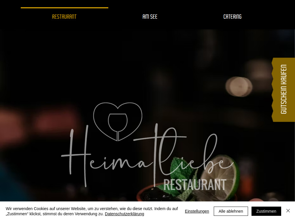 Website von Restaurant Heimatliebe in Aspach