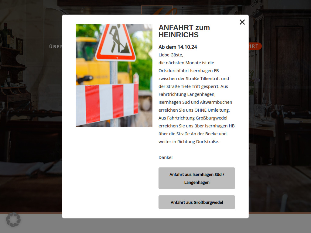 Website von Rudloffs Gastro KG in Isernhagen FB