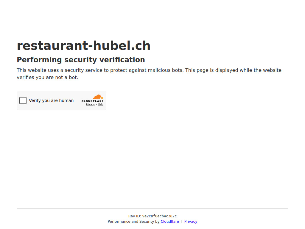 Website von Restaurant-Bar Hubel GmbH in Rothrist