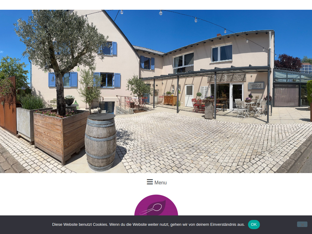 Website von Restaurant Hygge in Konz