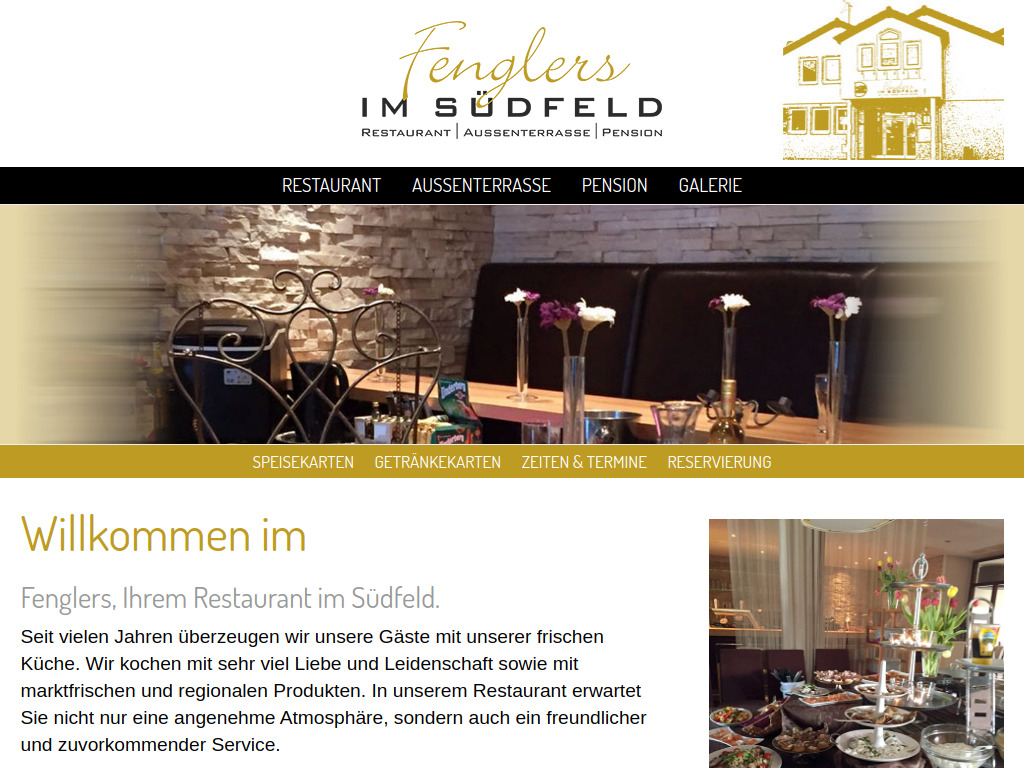 Website von Fenglers im Südfeld in Kamen