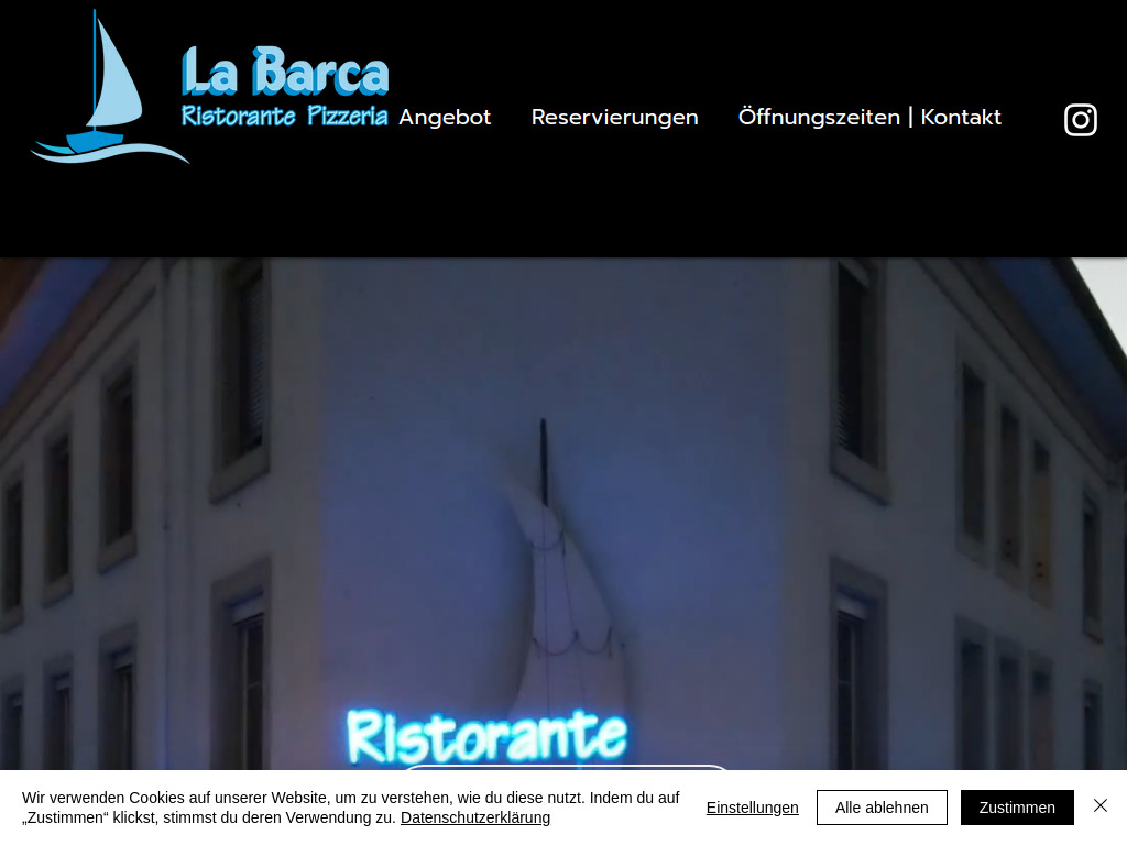 Website von Barca Restaurantions GmbH in Thun