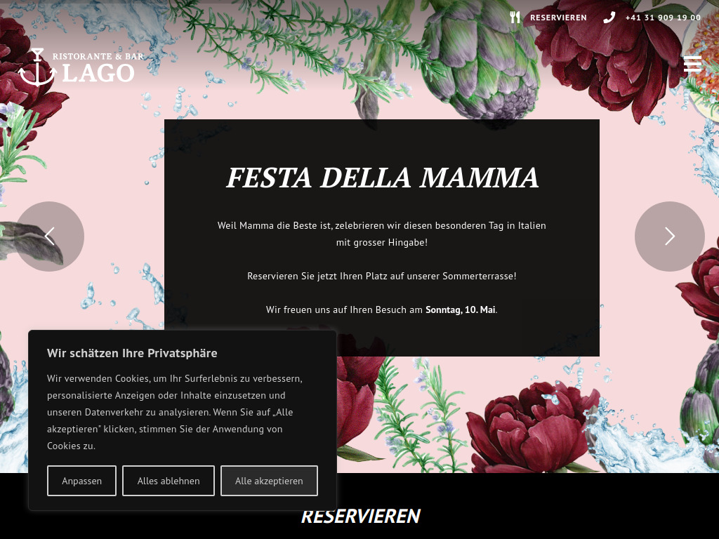 Website von Sportgastro AG in Hinterkappelen