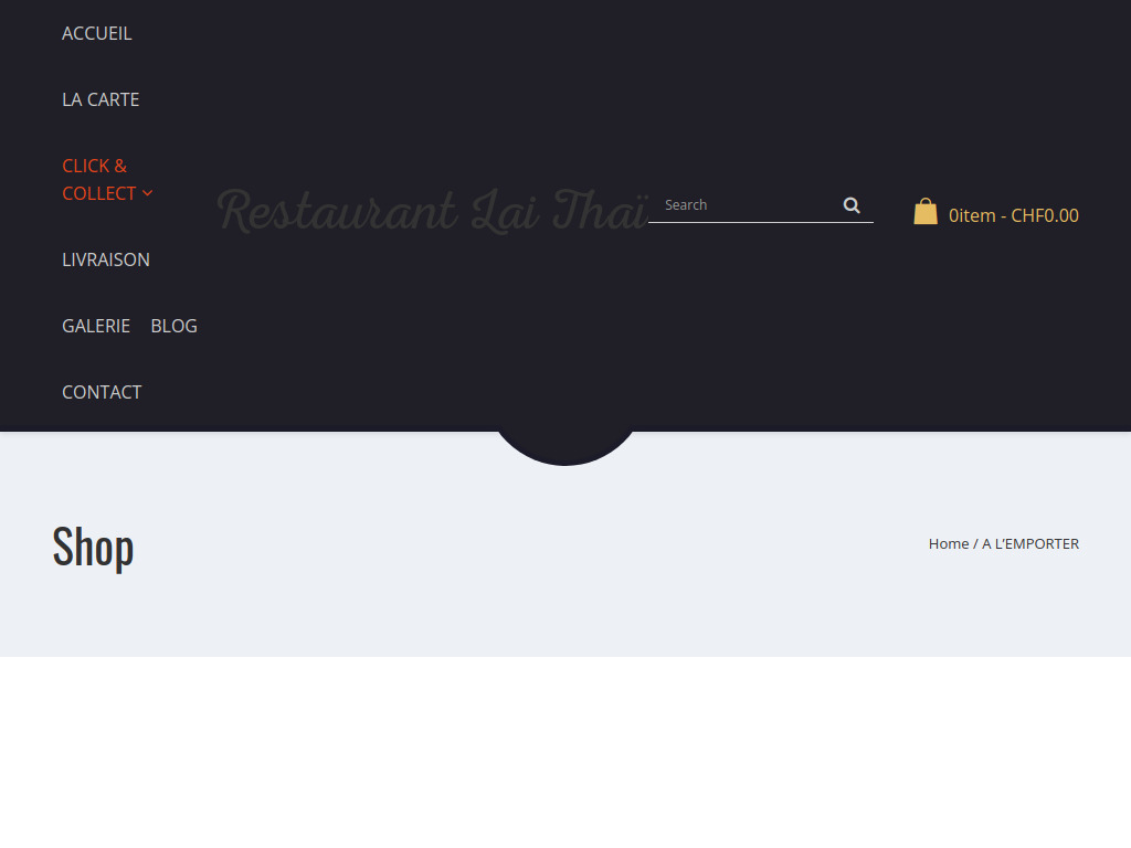 Website von A L'EMPORTER in Chêne-Bourg