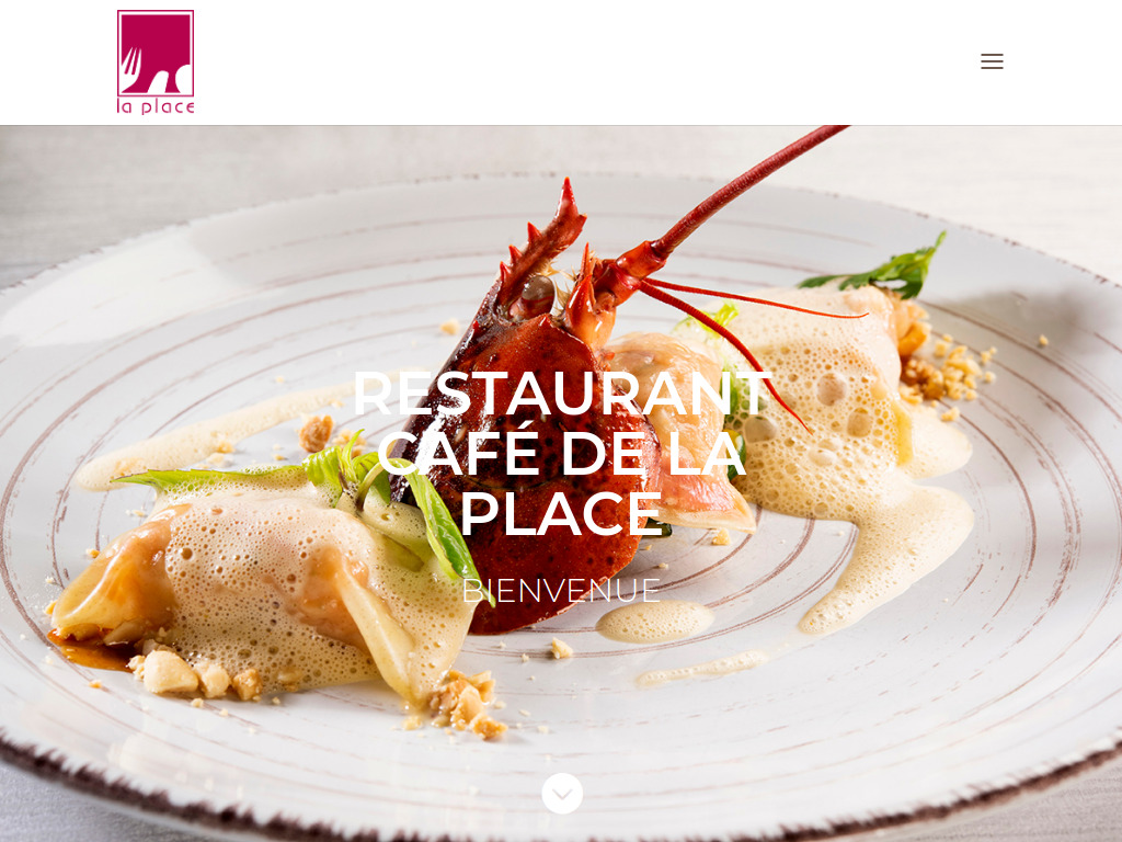 Website von Restaurant Café de La Place in Plan-les-Ouates