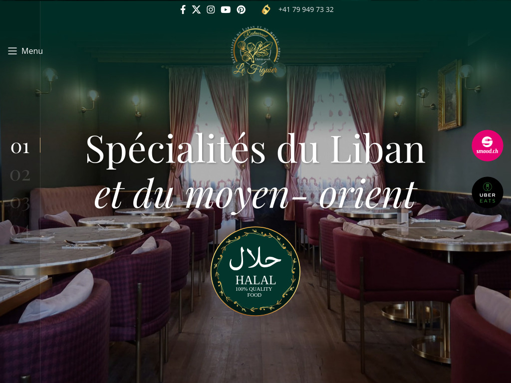 Website von Restaurant Le Figuier