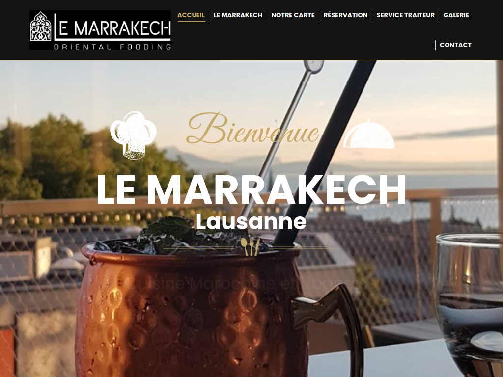 Website von Restaurant Le Marrakech in Lausanne