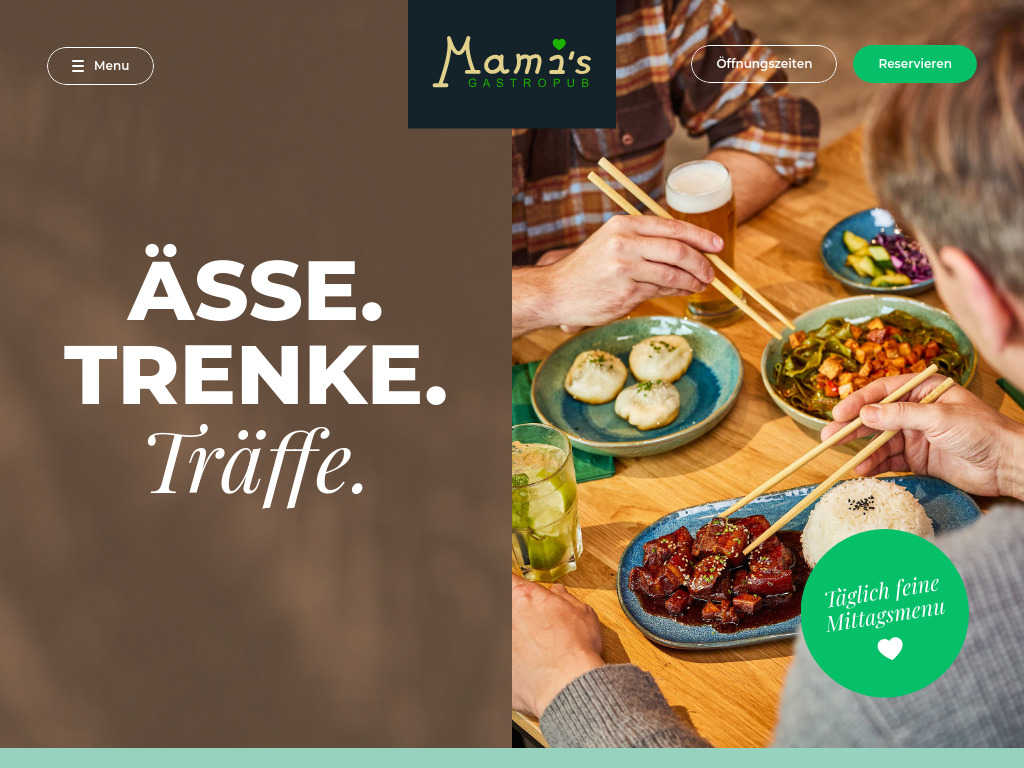 Website von Mami's Gastropub in Emmen