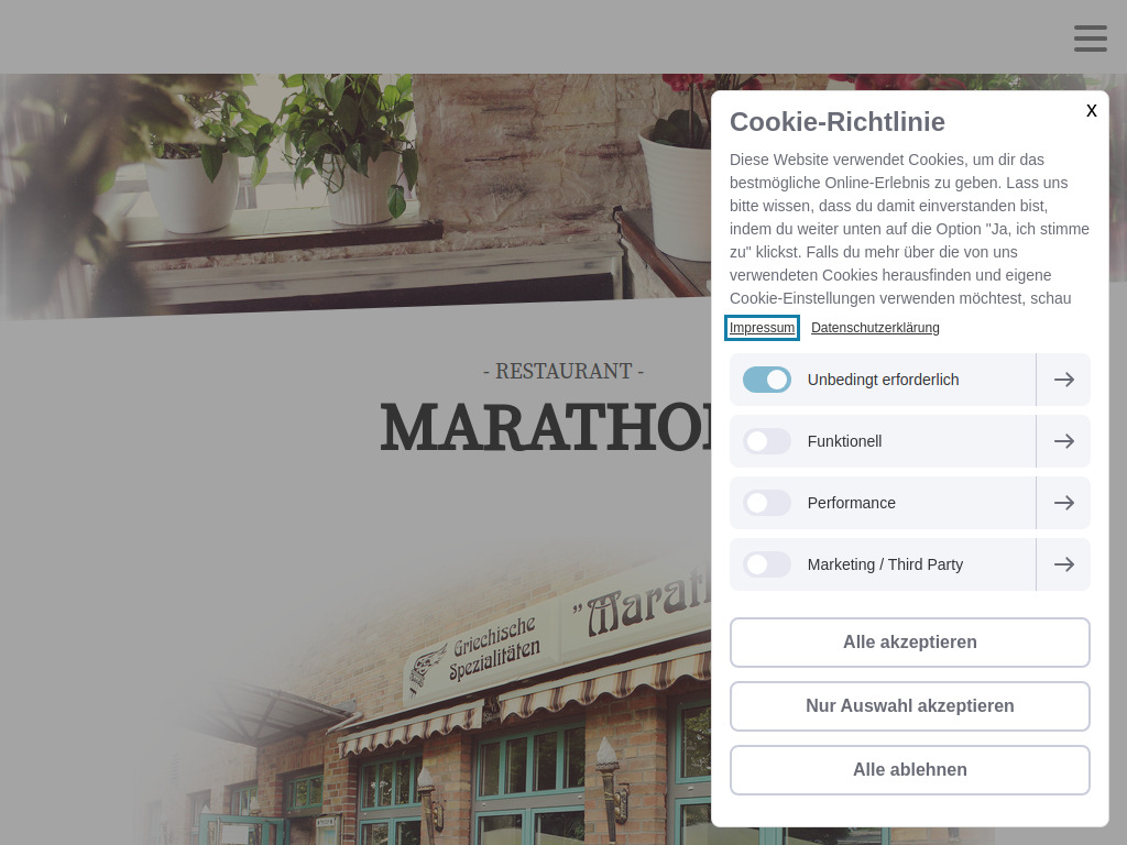 Website von Marathon Anklam GmbH in Anklam