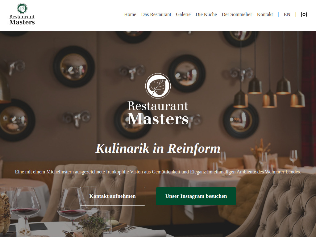 Website von Startseite - Restaurant Masters