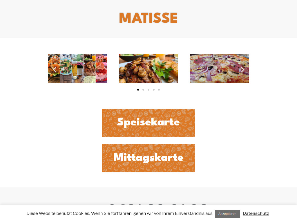 Website von Matisse in Bremen