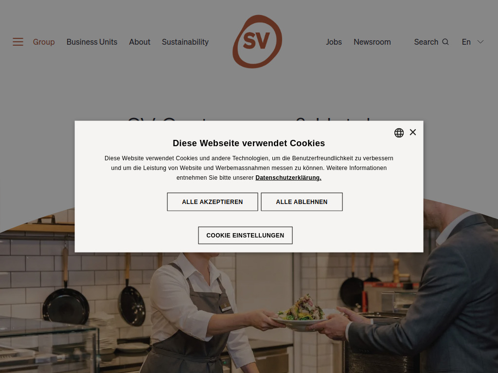 Website von SV Gastronomie & Hotel