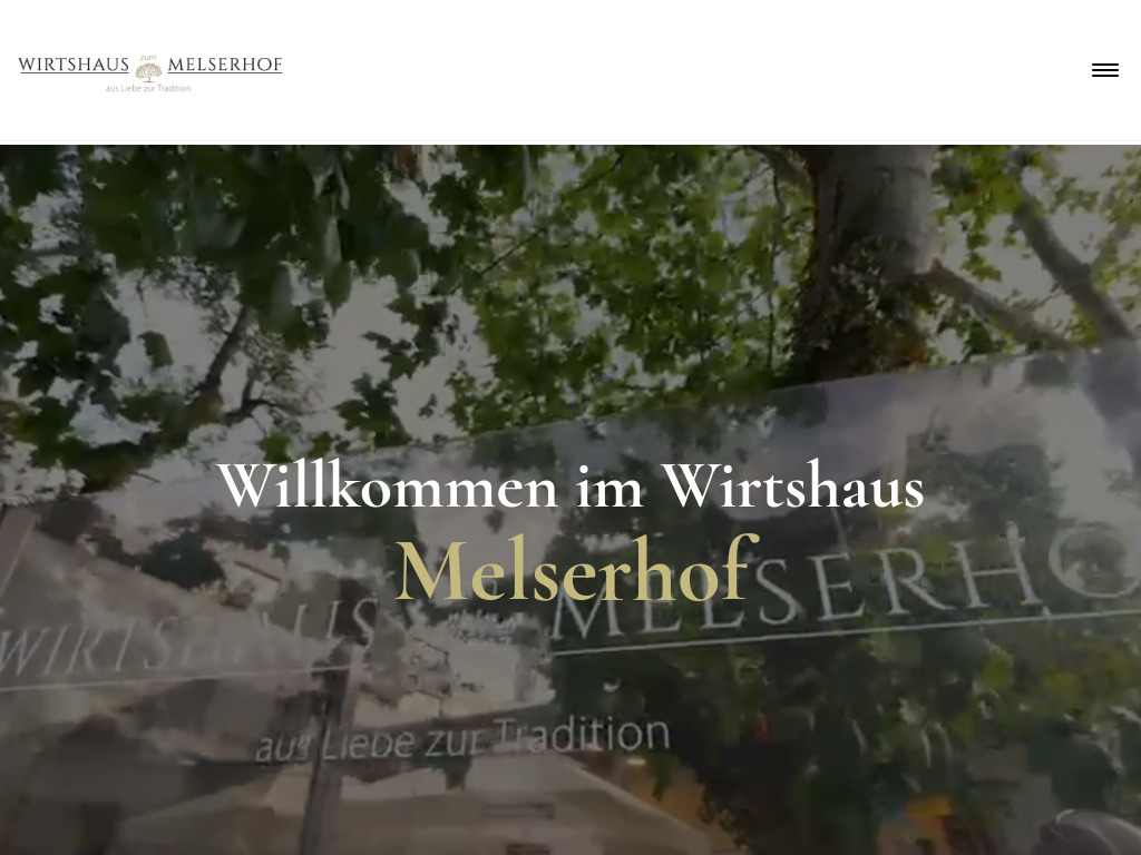 Website von Restaurant Melserhof in Mels