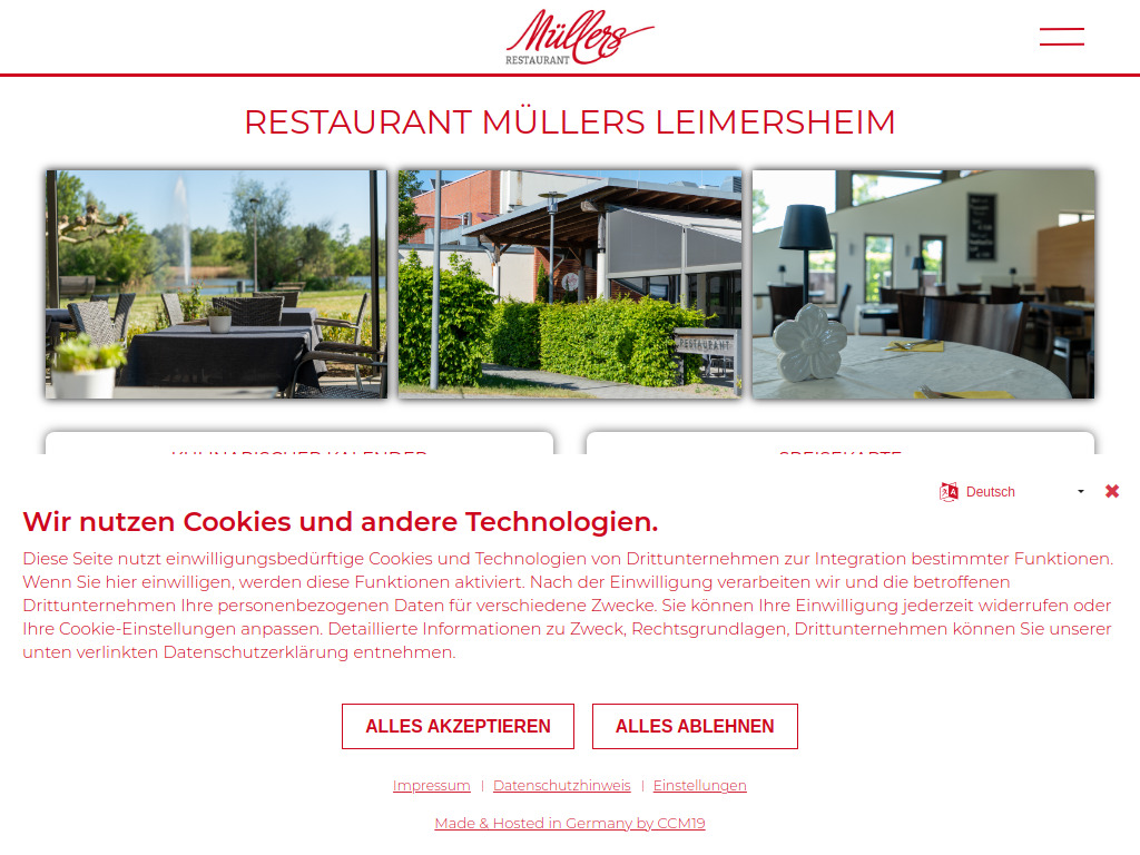 Website von Müllers - Home in Leimersheim