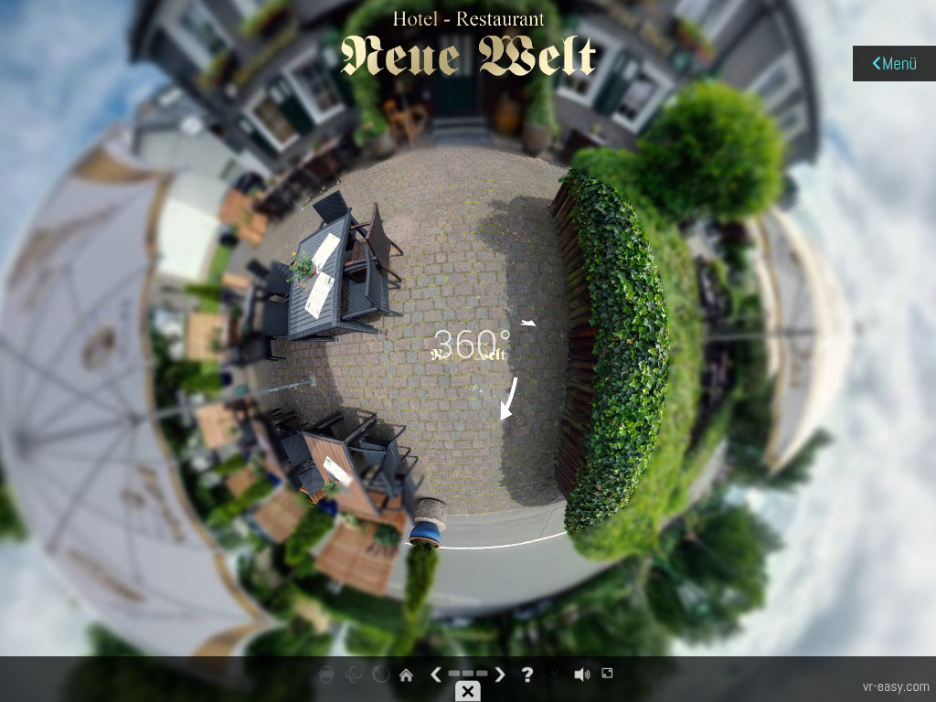 Website von Hotel und Restaurant "Neue Welt" in Wuppertal