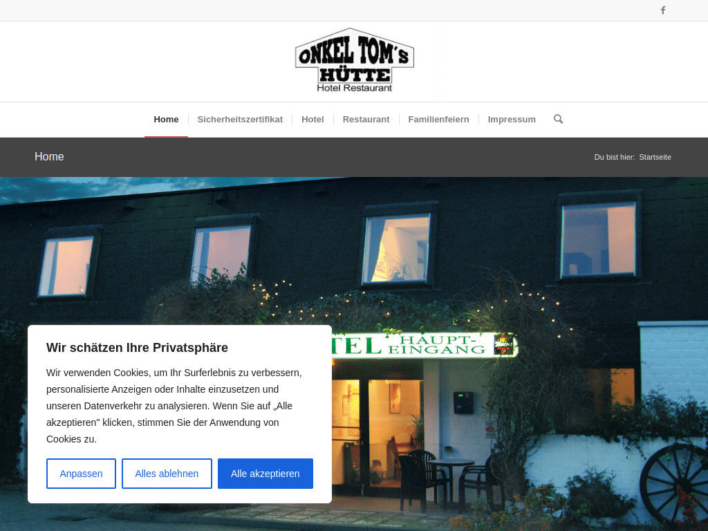 Website von Onkel Toms Hütte OHG in Göttingen