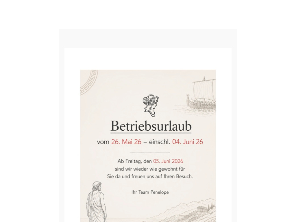Website von Penelope GmbH in Fürth