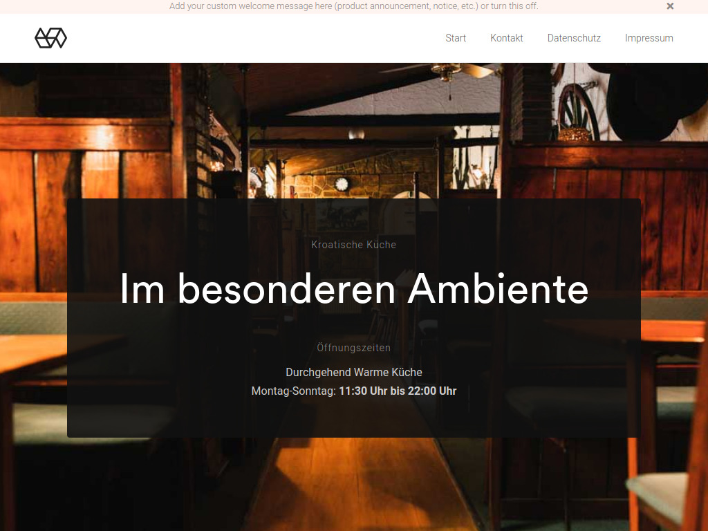 Website von Restaurant Pferdestall in Berlin