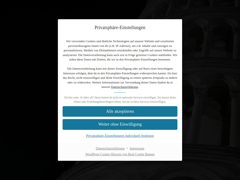 Website von Restaurant Pino in Berlin