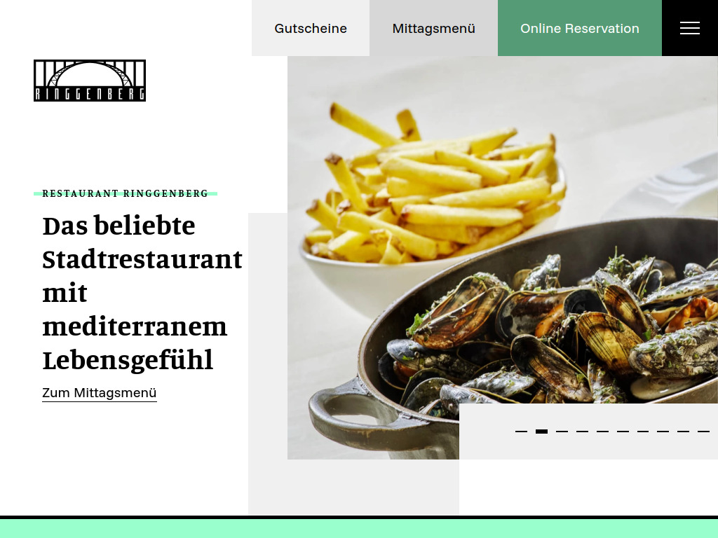 Website von Restaurant Ringgenberg in Bern