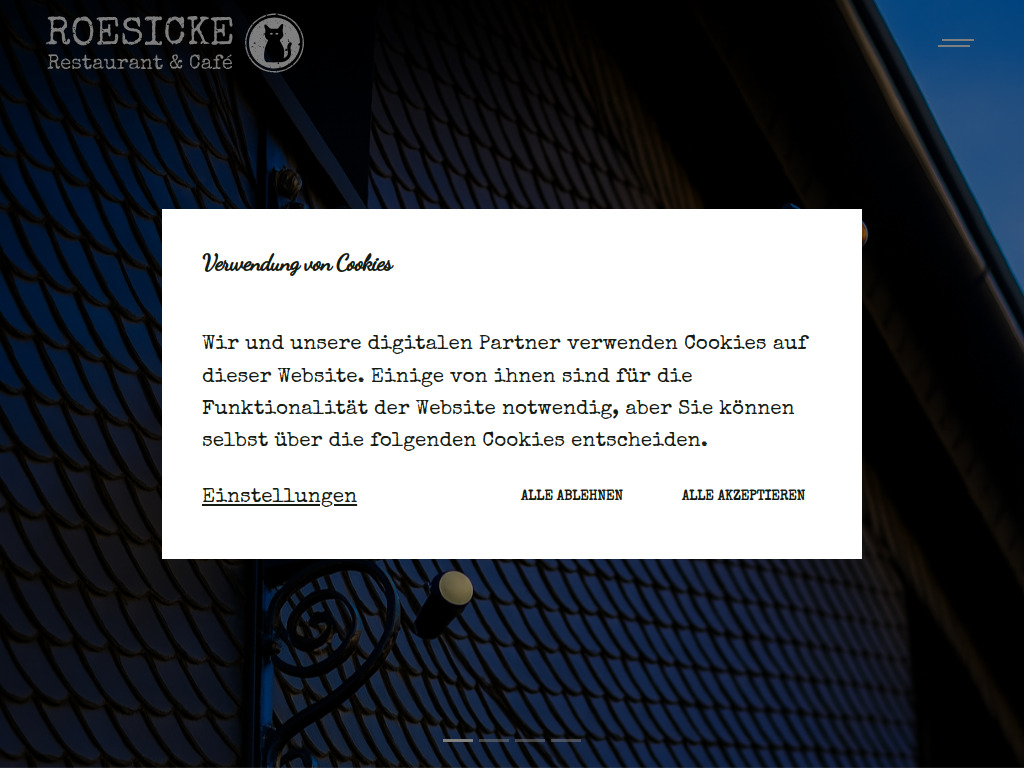 Website von Restaurant & Cafe Roesicke in Bad Lobenstein