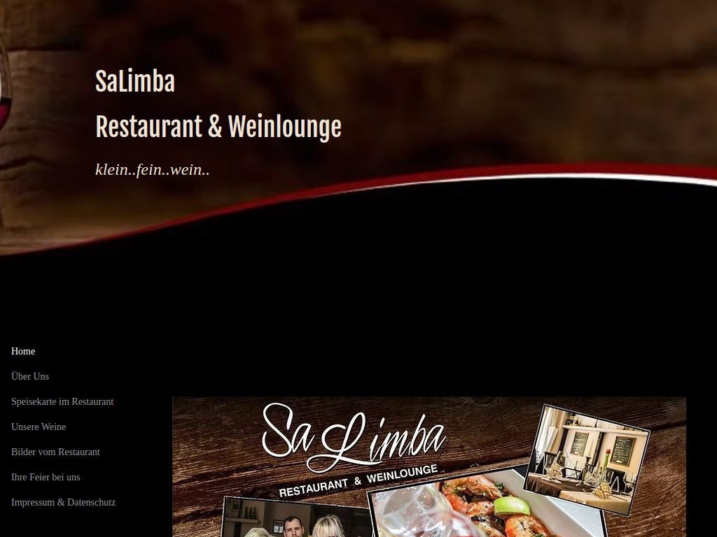 Website von Restaurant SaLimba in Radebeul