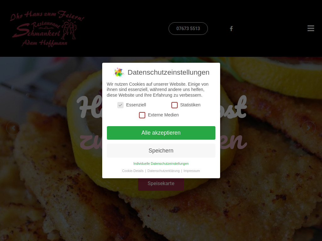 Website von Restaurant Schmankerl in Schwanenstadt
