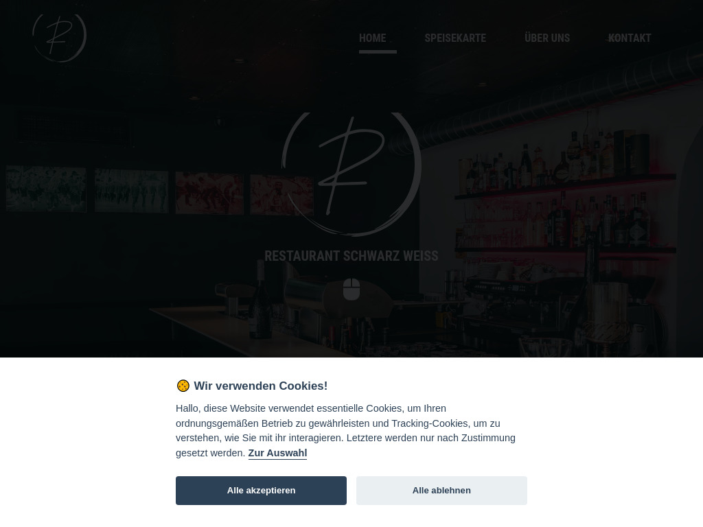 Website von Restaurant Schwarz Weiss in Axams