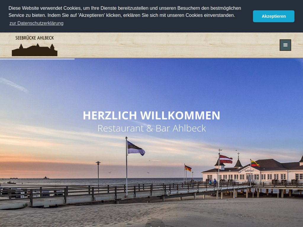 Website von Seebrücke Ahlbeck GmbH in Seebad Ahlbeck