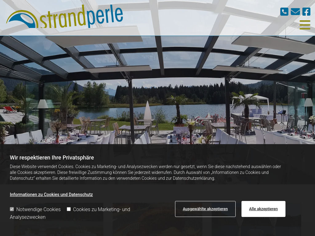 Website von Strandperle Seefeld in Tirol in Seefeld