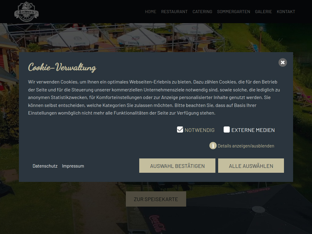 Website von Seewarte in Schwerin