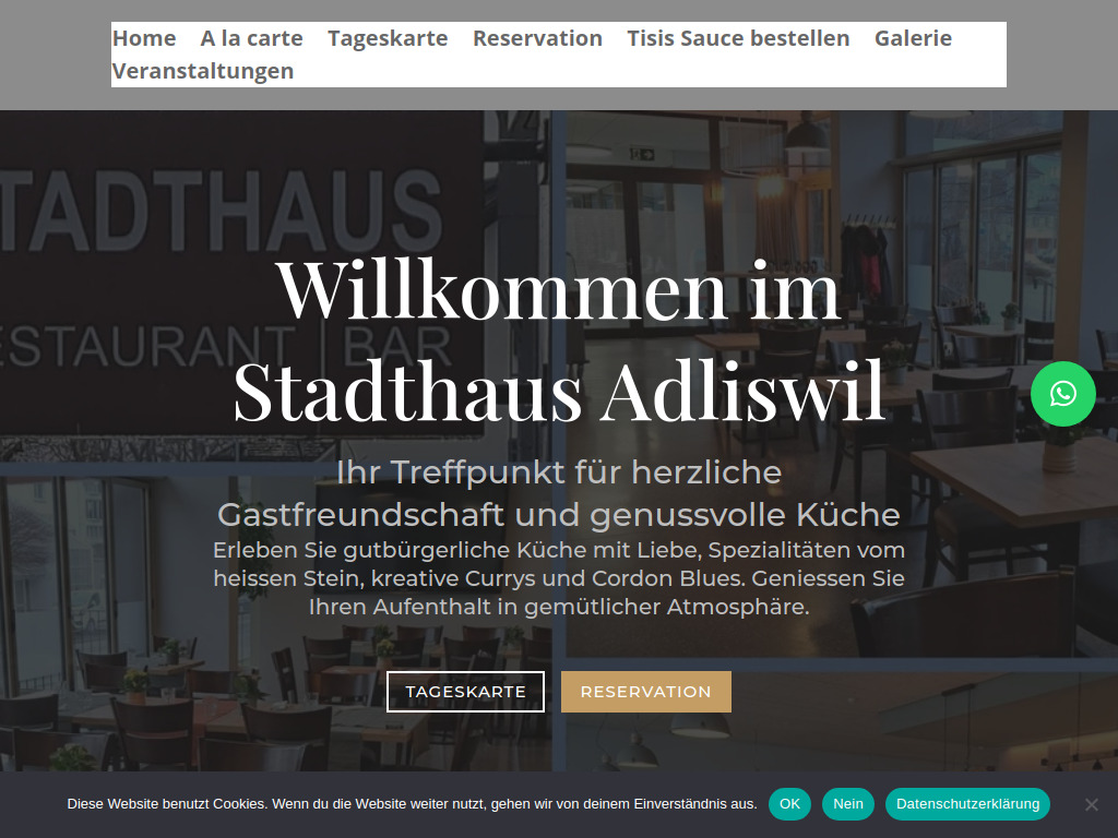 Website von Tisis GmbH in Adliswil