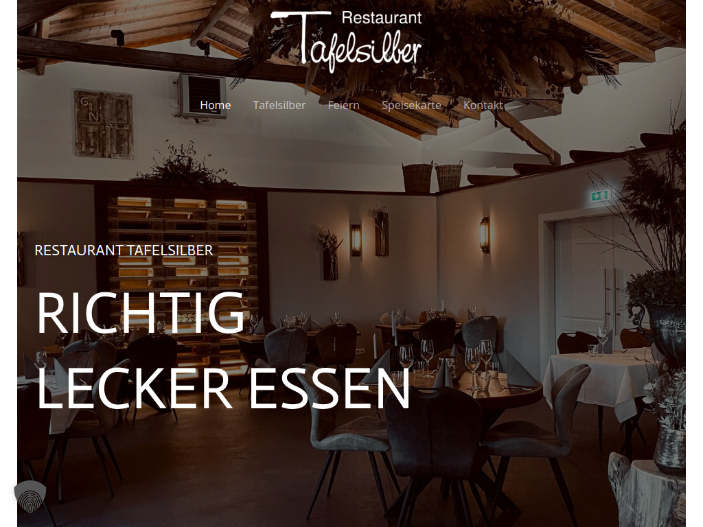 Website von Restaurant Tafelsilber in Tönisvorst