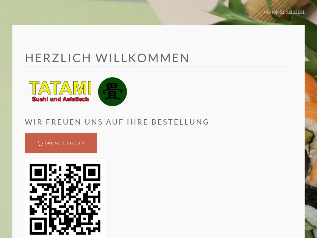 Website von Tatami Lübeck in Lübeck