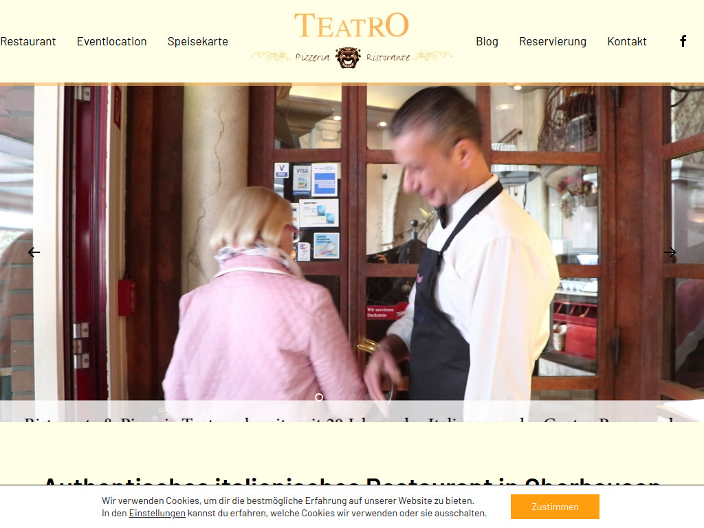 Website von Food Centro GmbH in Oberhausen