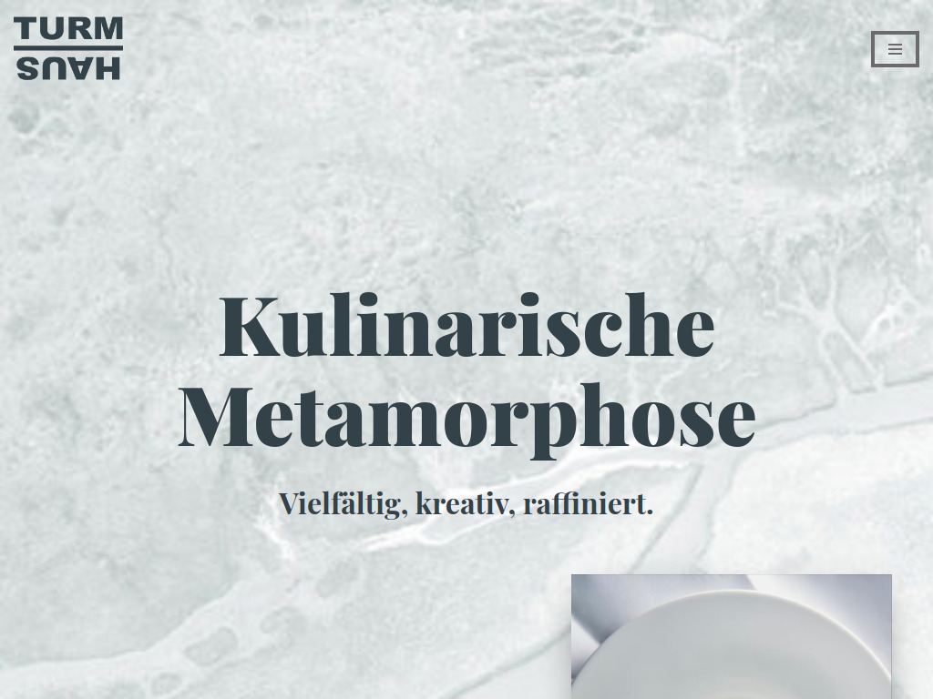 Website von Restaurant TURMHAUS