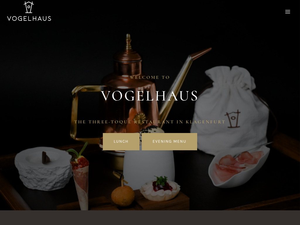 Website von CAFÉ/ RESTAURANT VOGELHAUS KG in Klagenfurt am Wörthersee