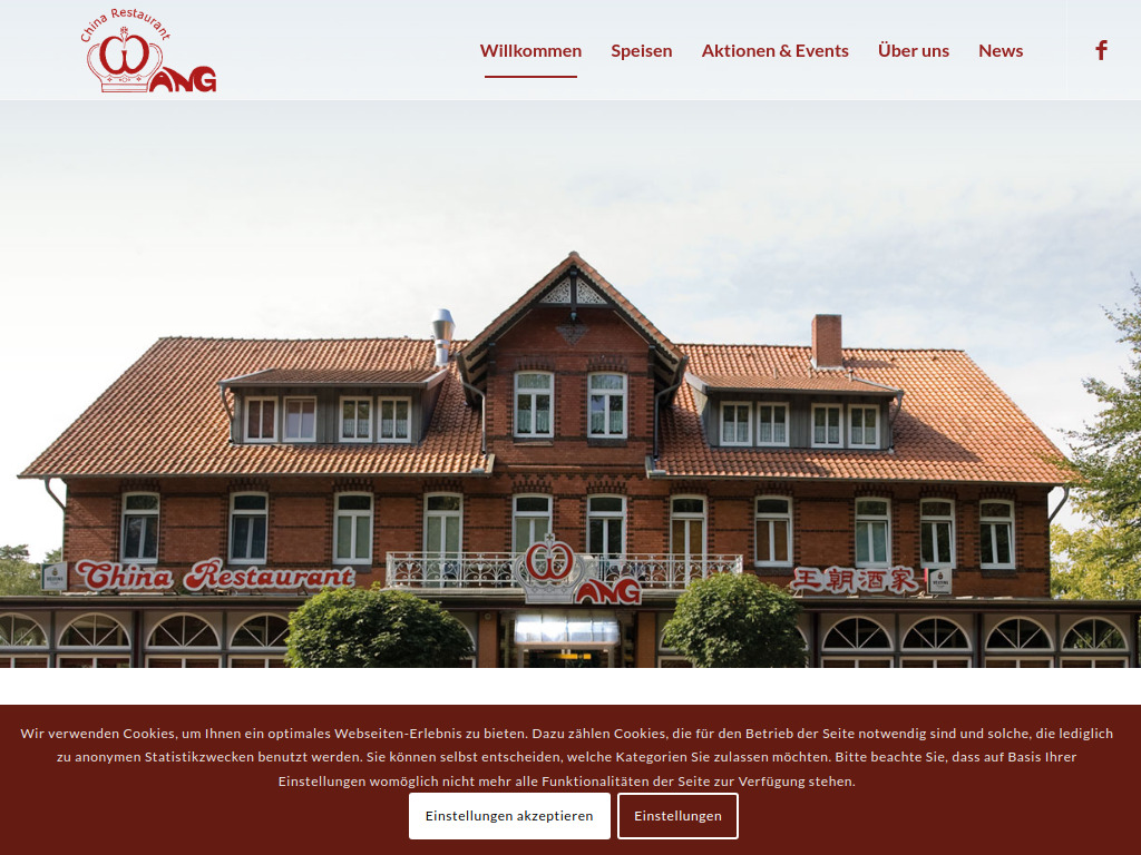 Website von China Restaurant T. Wang GmbH & Co. KG in Bad Fallingbostel