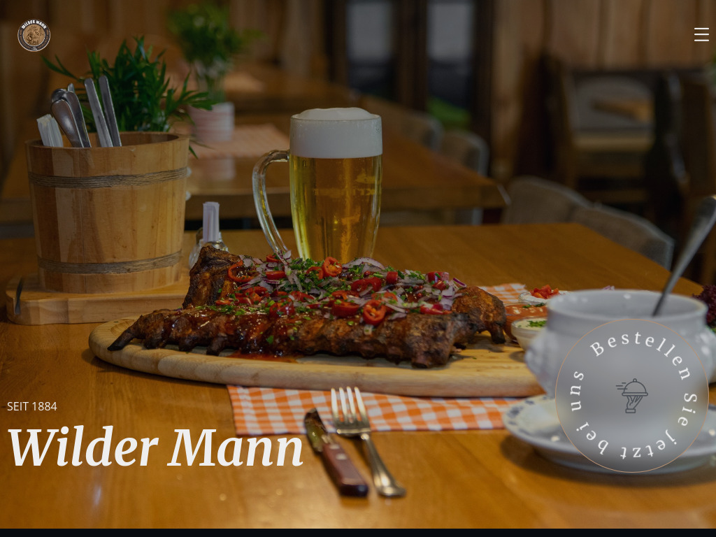 Website von Wilder Mann GmbH in Wien